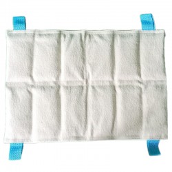 Compresa Húmedo Caliente Tamaño Lumbar Chica de 25x45 cm Rellena de Bentonita para Compresero - Médica Store