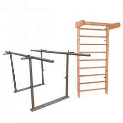 Barras paralelas y barras suecas para terapia física