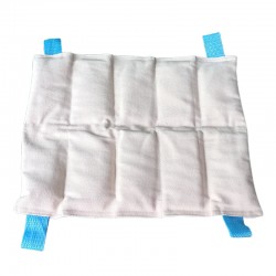 Compresa Húmedo Caliente Medida Estándar de 25x30 cm y Rellena de Bentonita, Conserva Calor por mas de 25 Minutos - Médica Stor