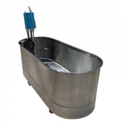 Tina de Remolino para Cuerpo Completo de Acero Inoxidable con 1 Turbina de 1/2 Caballo y Capacidad de 300L - Full Hydro Power