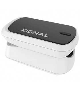 Oxímetro Digital de Pulso para Uso Adulto y Pediátrico, Color Gris/Blanco - Marca Xignal