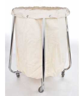 Carro Tánico para Ropa Sucia Cromado