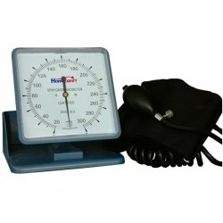Baumanómetro de Pared Aneroide con Brazalete de Nylon, Extensión tipo Teléfono y Base tipo Canastilla - Home Care