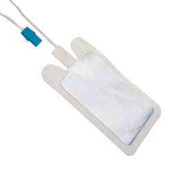 Placa de retorno desechable adulto con gel sólido para cable tipo valleylab