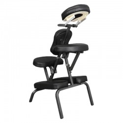 Silla para Masaje Shiatzu de Acero Plegable que Soporta Máximo 250 kg con Funda para Transportar de 65 cm x 43 cm - Home Care