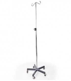 Portavenoclisis Quíntuple Fierro Fundido con Volante