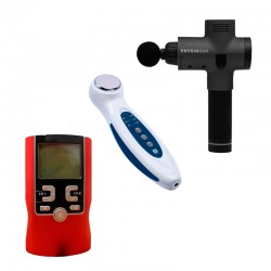 Electroestimulador, Ultrasonido Terapéutico Portátil, Pistola de Percusión y Láser Terapéutico Portátil