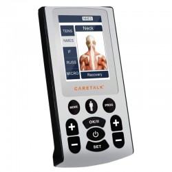 Electroestimulador Profesional Superstim Pro de 2 Canales con TENS, EMS, IF, Rusas, Microcorrientes y Batería Recargable - Nute