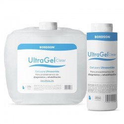 Gel Conductor para Ultrasonido Terapéutico Hipoalergénico sin Color con Aplicador de 250 ml - Bordson