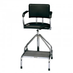 Silla de Hidroterapia de Acero Inoxidable con Acabado en Cromo, Altura Ajustable y Cinturón de Seguridad - Full Hydro Power