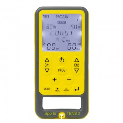 Electroestimulador Muscular Profesional Portátil TENS + EMS de 2 Canales con Batería Recargable y 28 Programas - TensCare