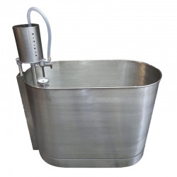 Tina de Hidroterapia para Miembros Superiores e Inferiores para 50L de Acero Inoxidable con 1 Turbina de 3/4 - Full Hydro Power