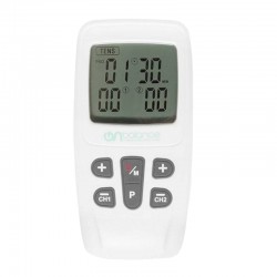 TENS y EMS Portátil para Electroestimulación de 2 Canales para 4 Electrodos y 22 Programas Preestablecidos - OnBalance